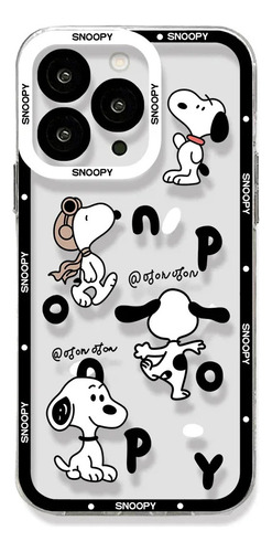 Bonita Funda De Teléfono Snoopys Para iPhone 15, 14, 13, 12,