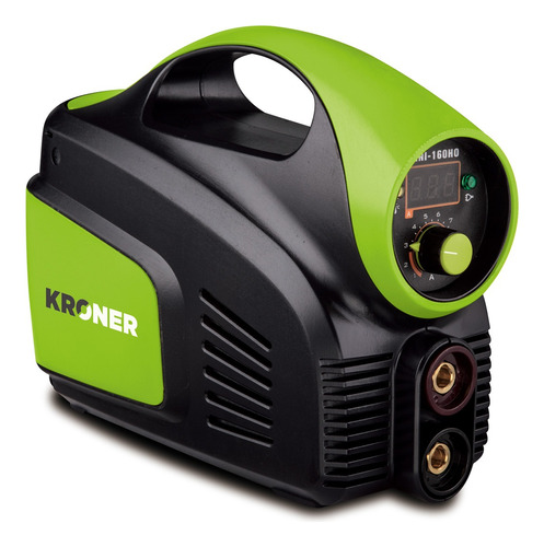 Soldadora Inverter Kroner 140 Amp + Máscara Fotosensible Color Verde Frecuencia 50 Hz/60 Hz