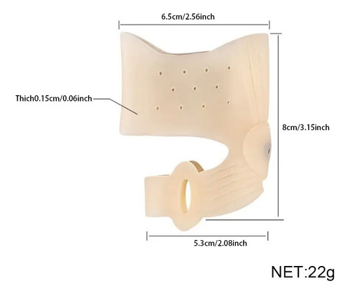 Separador Corrector Hallux Valgus Dedo Del Pie Silicon