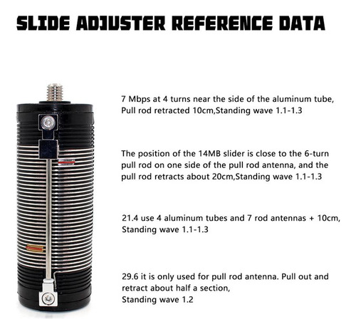 Pac-12 Portable 7mhz-50mhz W / Slide Regulator Mini Antena