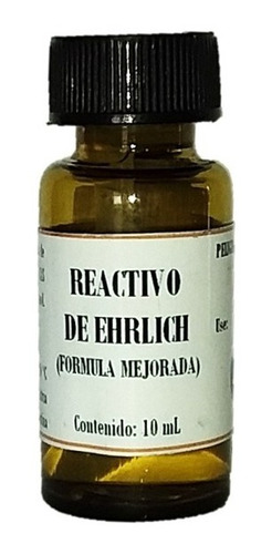 Reactivo De Ehrlich (fm) X 10 Ml - Calidad Salttech