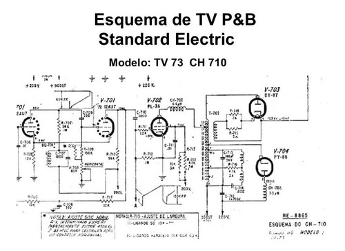 Esquema Tv P&b Standard Electric Tv 73 Ch 710 Via Email