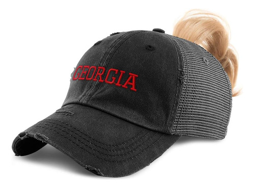 Gorra De Cola De Caballo Para Mujer Georgia State America Ee