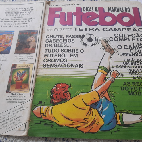 Dicas & Manhas Do Futebol Tetra Campeão Livro Ilustrado 1994