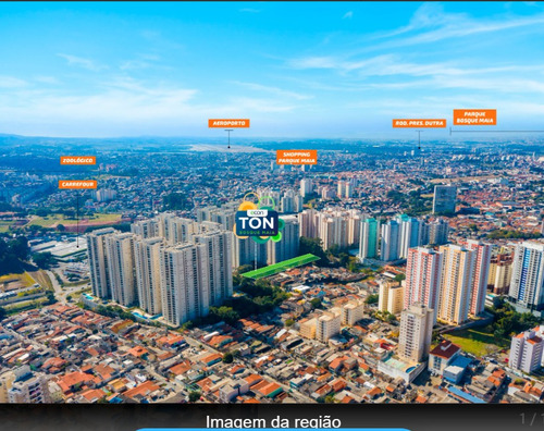 Repasse Apartamento Na Planta 43m Ton Bosque Maia Guarulhos 1 Dorm C/ Sala Ampliada C/ Opção De Fazer 2 Dorms, 1 Vaga + Planejados - Oportunidade, Aceito Carro (quase Pronto) Entrada + Financiamento