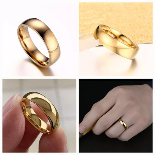 Anillo Matrimonio Parejas Acero Titanium Incluye Caja 