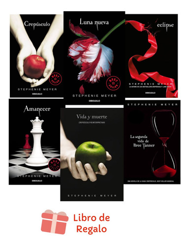 Saga Crepúsculo (6 Libros) + Libro De Regalo