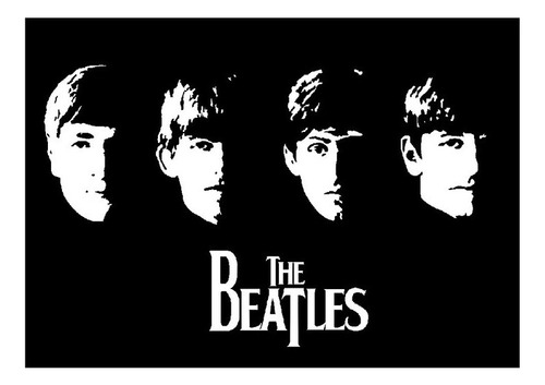 Vinilo Decorativo The Beatles A Media Luz