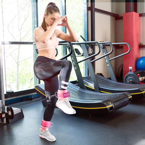 Grilletes Para Gimnasio, Femoral, Gluteo, Abductor, Gym Color Rosa