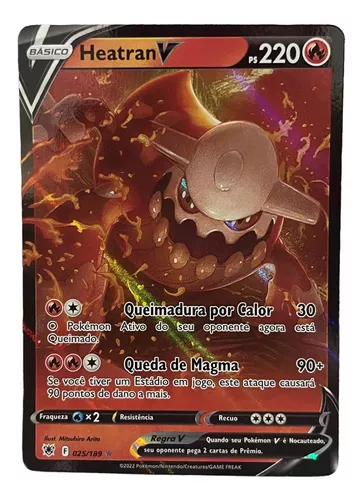 Original Carta Pokemon Lendaria ultra rara Volcanion V no Shoptime