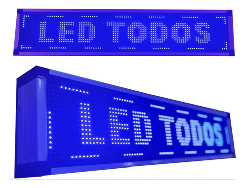 Painel Letreiro Led Digital 64x16 Interno App Wifi Bivolt