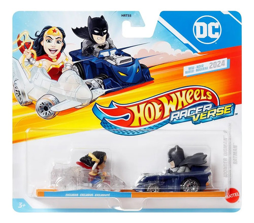Hot Wheels Racerverse Batman Y Wonder Woman , Paquete De 2