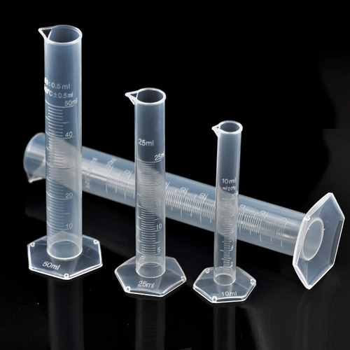 Imagen 2 de 2 de Cilindro O Probeta Plástico Graduado De 1000 Ml