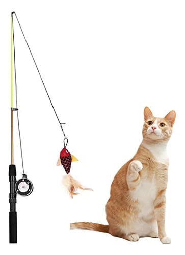 Caña De Pescar Gato Interactiva