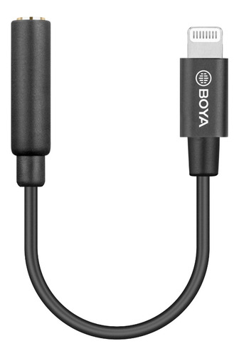 Adaptador Boya By-k3 Trrs De 3,5 Mm Lightning Para Microfone