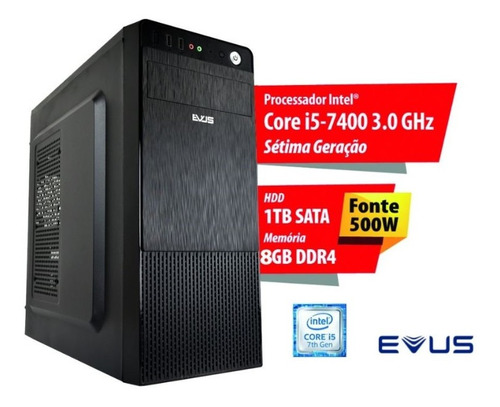 Computador Desktop Evus Neo 1008 Intel Core I5 7400 Hd 1tb 8