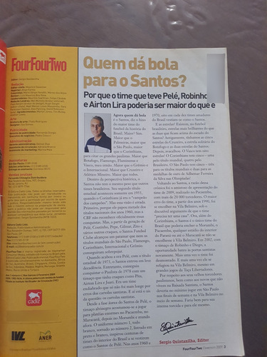 Revista Four Four Two No 4 Brasil Fev/2009