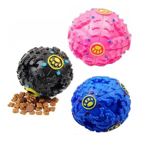 Bolinha Grande Brinquedo Pet Com Som Para Petisco Cachorros