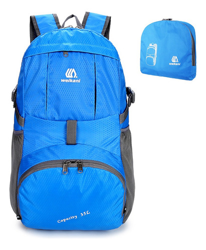 Mochila Plegable De Nailon Ligero, Resistente Al Agua.