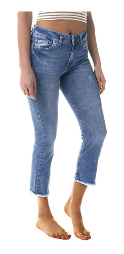 Jean Rusty Mujer Straight Slim