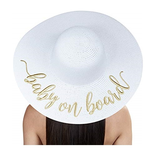 Sombrero De Playa Con Texto Personalizado Para Mujer