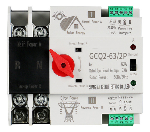 Interruptor De Transferencia Automática De Energía Solar Fot