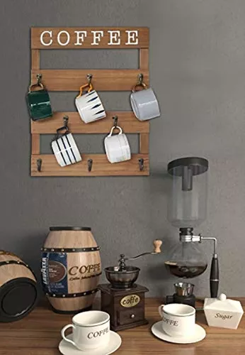 Organizador De Tazas De Madera