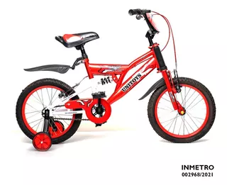 Bicicleta Montana Vermelha Aro 16 Unitoys 1403