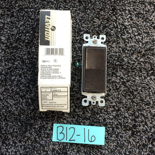 Leviton Decora 15 Amps Single Pole Rocker Ac Quiet Switc Yyk