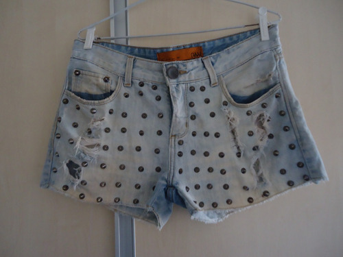 Shorts Jeans Canal Feminino 38 Usado