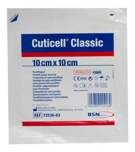 Aposito Con Parafina Cuticell Classic 10x10cm - Bsn