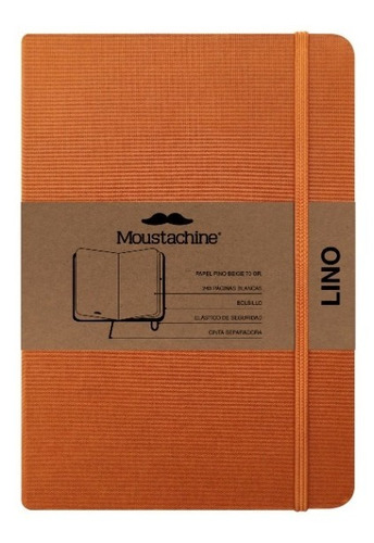 Libreta Moustachine Classic Lino Ocre Pocket A6