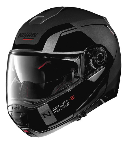 Casco Para Moto Nolan N100-5 Cons Talla M Color Negro