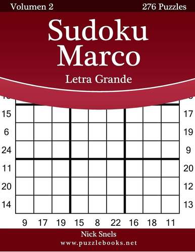 Libro: Sudoku Marco Impresiones Con Letra Grande - Volumen 2