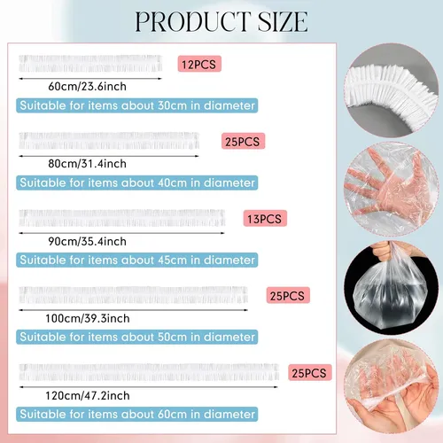 100 Piezas Cubiertas Transparentes Desechables Electrod...