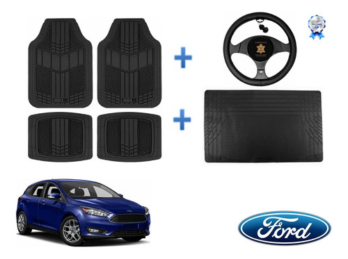 Tapetes 4pz + Cajuela + Volante Ford Focus Hb 2019 2020