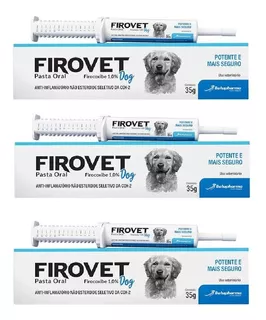Firovet Pasta Oral - Anti-inflamatório P/ Cães 35g - 3 Un