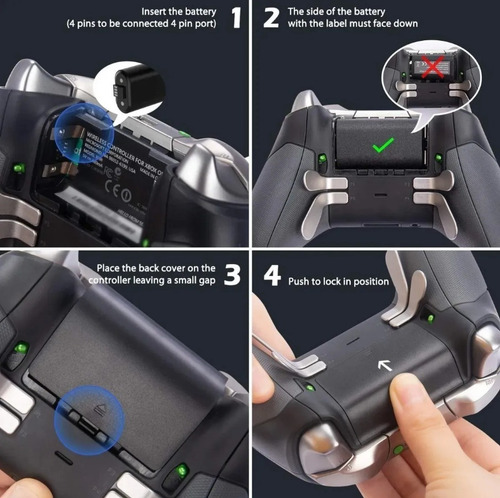 Imagen 7 de 7 de Carga Y Juega Control Compatible Xbox Series S X Recargable