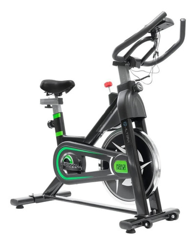 Imagen 1 de 2 de Bicicleta fija Altera Spal ALT550-6 para spinning negra y verde