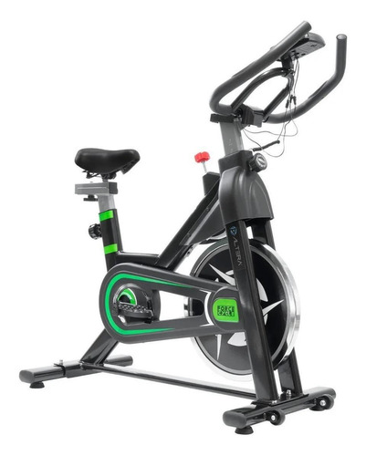 Bicicleta fija Altera Spal ALT550-6 para spinning color negro y verde