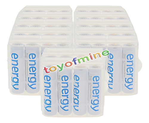 48 X 3300mah Aa Ni-mh Energía Batería Recargable Blanco Celu