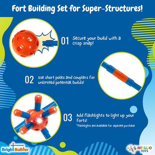 Intellio Toys Kit De Construcción De Fuertes Para Piezas Inf