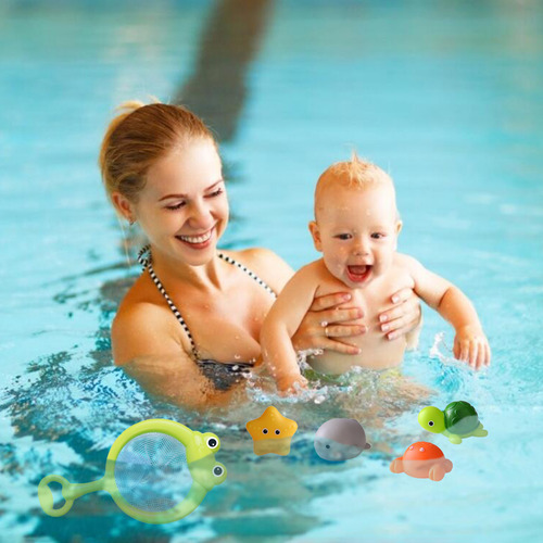 Y Bath Toys Baby King Floating Soft Rubber Animals Water Tub