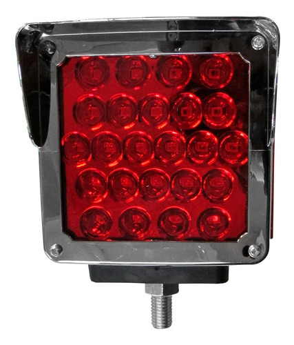 Mica Cuadrada 54 Leds Estrobo/mov Ambar/rojo Der