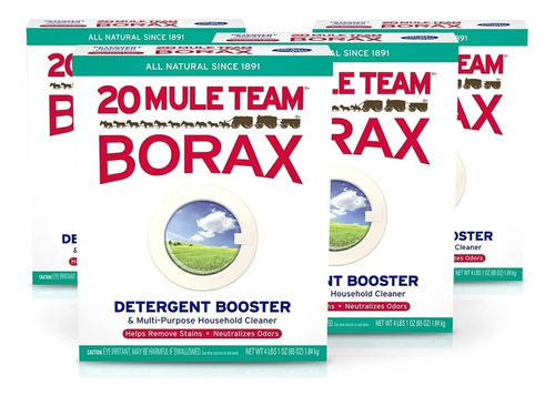 20 Mule Team Borax Detergent Booster 1.84kg 4pack