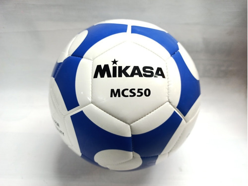 Balón De Fútbol Mikasa Número 5  Azul Blanco 