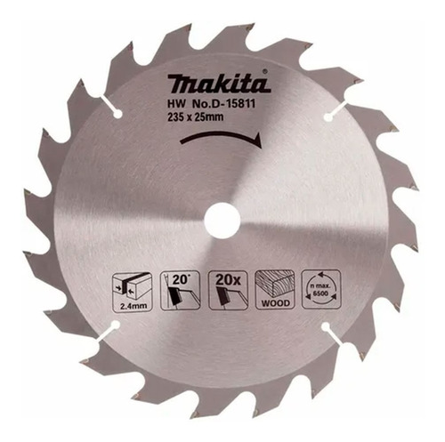 Disco Sierra Circular Makita D-15811 9 235mm 20d Madera Mkb