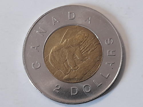 Moneda Canadá 2 Dolares 2009 Oso(x929
