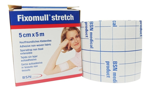 Imagen 1 de 2 de Esparadrapo Cinta Quirurgica Fixomull Stretch 5 Cm X 5 M