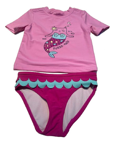 Traje De Baño Carter's Cat Mermaid - T2 / T3